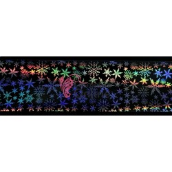 Folii de transfer cu modele de Craciun Transparente Holografice F166